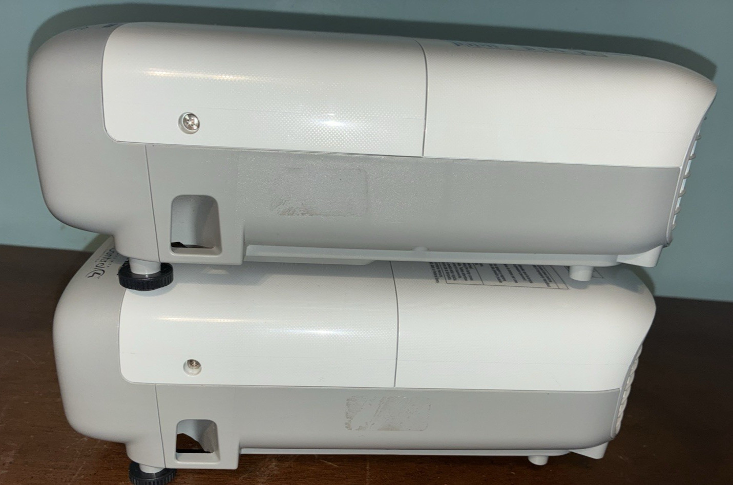 Epson PowerLite 980W Projector 3LCD WXGA w/ Remote Controls Power Cords Lot of 2