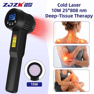 10W 808nm Cold Laser Therapy Device Class 4 LLLT Pain Relief Sciatica Back Knee