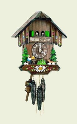 HUBERT HERR Kuckucksuhr Gasthaus zur Tanne neu OVP handgeschnitzt