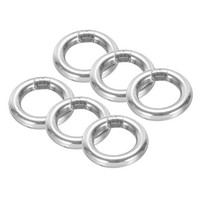 "0.8\" Metall O Ringe 6Stk 304 Edelstahl O-Ring Schwere Glatt Runde Ringe 4Mmx20Mm"