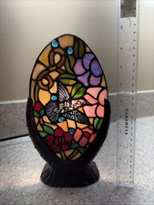 Stained Glass Blue Bird Multicolor Lamp/Nightlight-Hand Made