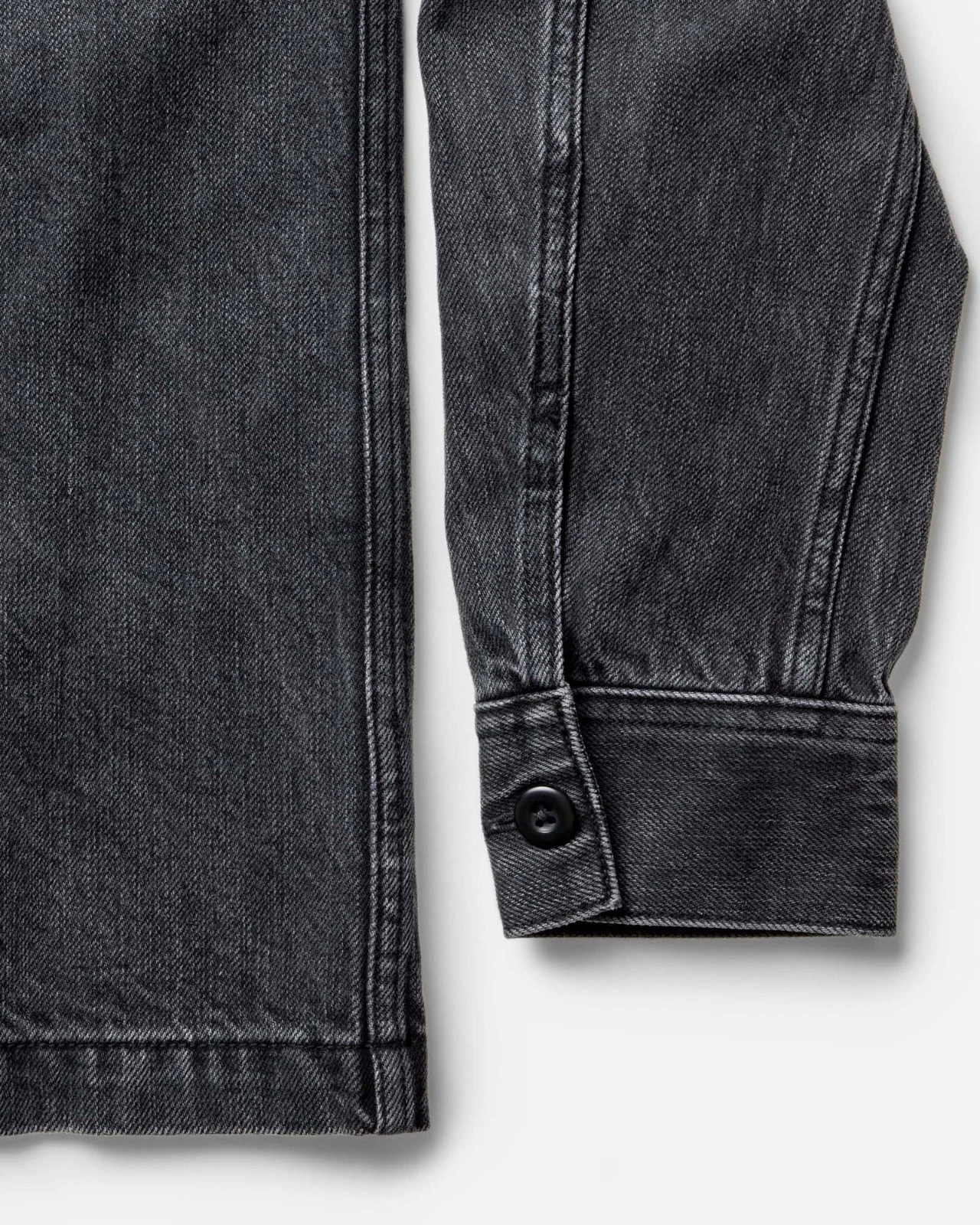 Taylor Stich Shop Shirt Washed Black Organic Selvedge  large 42 new image 5