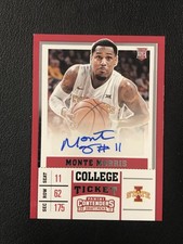 2017 Panini Contenders Draft Picks #71 Monte Morris College Ticket Iowa State