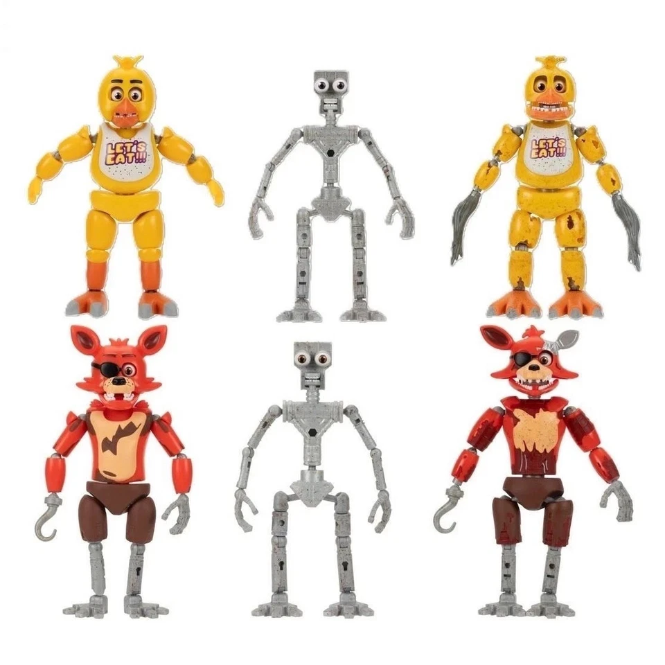 JAZWARES Five Nights At Freddy’s Chica Endo ,Foxy Endo 2 Sets IN HAND! - Image 3 of 4
