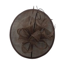 Sinamay Flower Fascinator Hat with Saucer Base | Headband for Weddings &