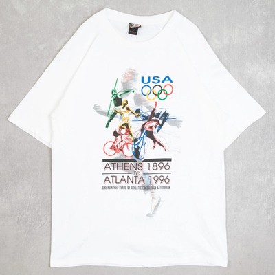 Jc Penney Vintage Atlanta Olympics Single Stitch T-Shirt Large Herren 1996 USA