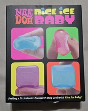 Schylling NeeDoh Nice Ice Baby 4 pack Nee Doh Mini Nice Cube Pink Blue Purple