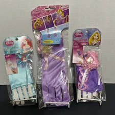 Girls 3 Pairs Princess Gloves: Halloween /Costume Dress Up - NIP
