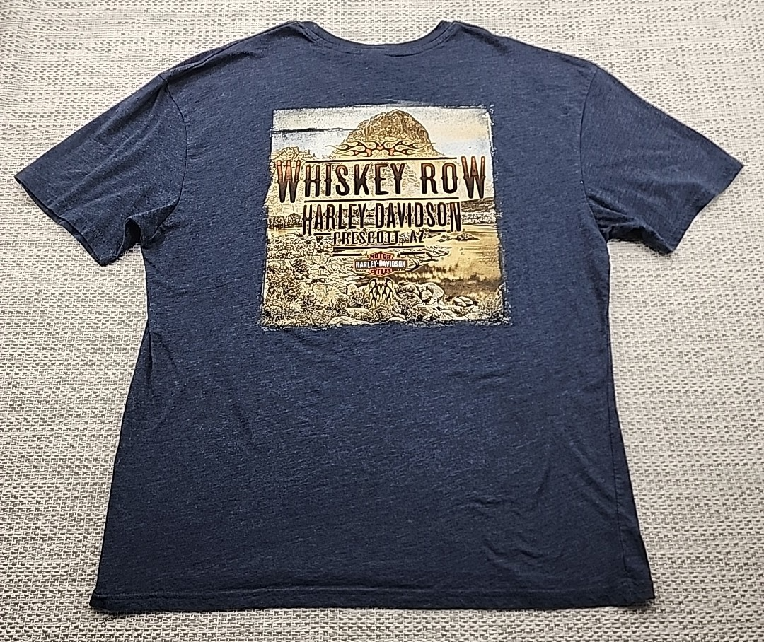 FILA T shirt uomo Harley Davidson Grand Canyon Whiskey Row XL Prescott Arizona