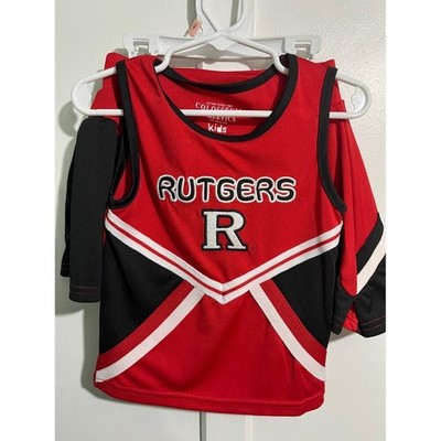 RUTGERS Colosseum Cheerleading Top & Skirt Kids Size 4T. New without tags