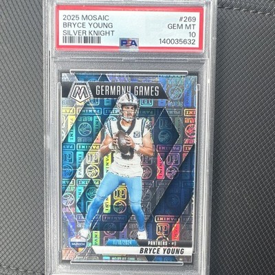 Panini 2025 Mosaic Bryce Young Silver Knight #269 PSA 10 Panthers Germany