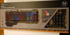 Realtree Bow Gaming Keyboard W/phone Slot, Wrist Rest, Multiple Media Keys