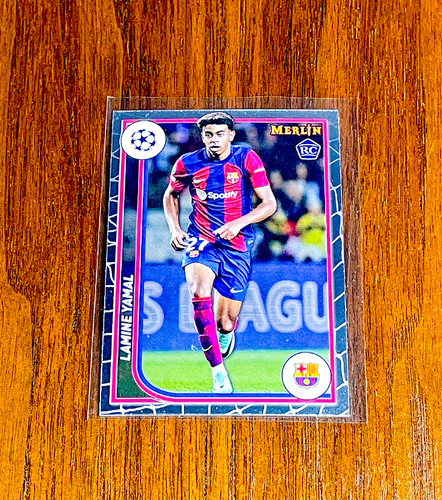 Lamine Yamal 2024 Topps Merlin #27⚾⚾⚾Rookie Card RC⚾⚾⚾FC Barcelona⚾⚾ThePennyGame