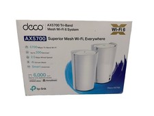 TP-Link Deco AX5700 Tri-Band Smart Whole Home Mesh Wi-Fi 6 System 2-Pack 
