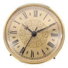 4.3" 110mm Quartz Roman Clock Insert Fit 94mm/3.7" Gold, Style 13