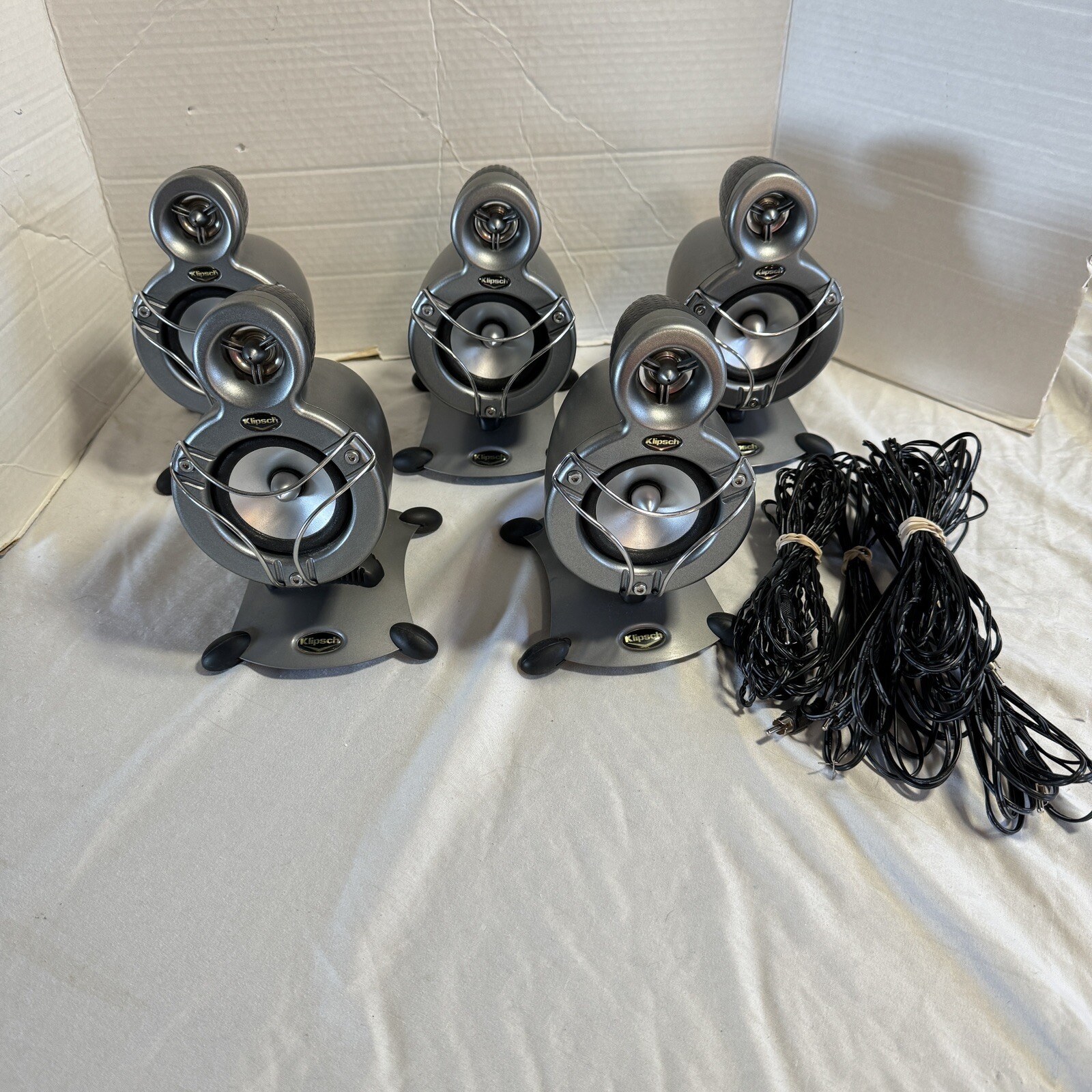 Klipsch ProMedia GMX D5.1 Satellite Computer Speakers Set Of 5 w