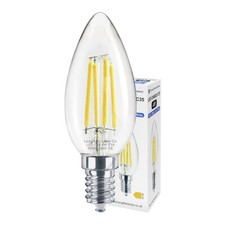 4W LED Candle Light Bulb Chandelier Energy Saving Filament Lamps E14 COOL WHITE