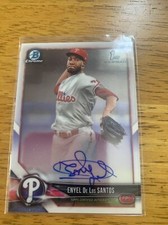 2018 Bowman Chrome Prospect Auto Enyel De Los Santos