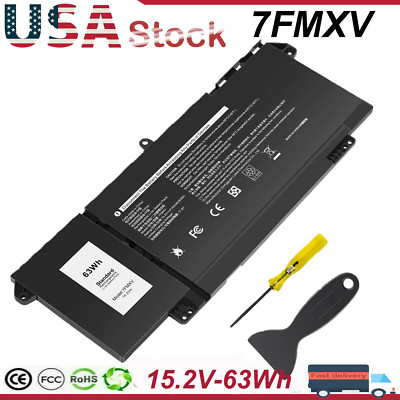 7FMXV Battery For Dell Latitude 5320 7320 7420 7520 9JM71 TN2GY 4M1JN ...