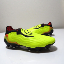 Adidas Copa Sense FG Neon Yellow Solar Red Soccer Cleats GW3609 mens 4.5