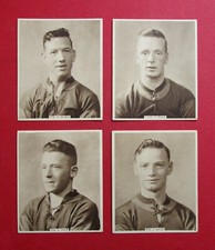 B.A.T  4 LARGE 1938 REAL PHOTO CIGARETTE CARDS  GUERNSEY FOOTBALLERS 74-75-76-77