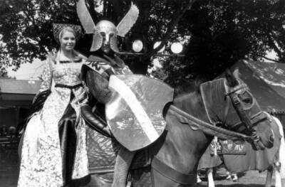 Eva Von Rueber Staier winner of Miss World 1970 title gets a lift - Old Photo 1