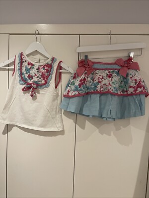 dolce petit girl Age Skirt And Blouse Outfit Set UK