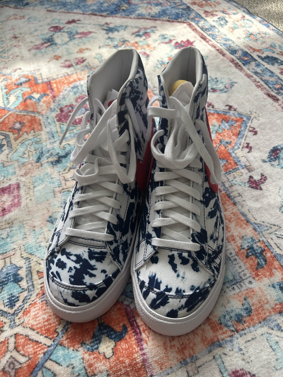Size 9 - Nike Blazer Mid 77 Vintage Blue Tie-Dye 2020 | eBay