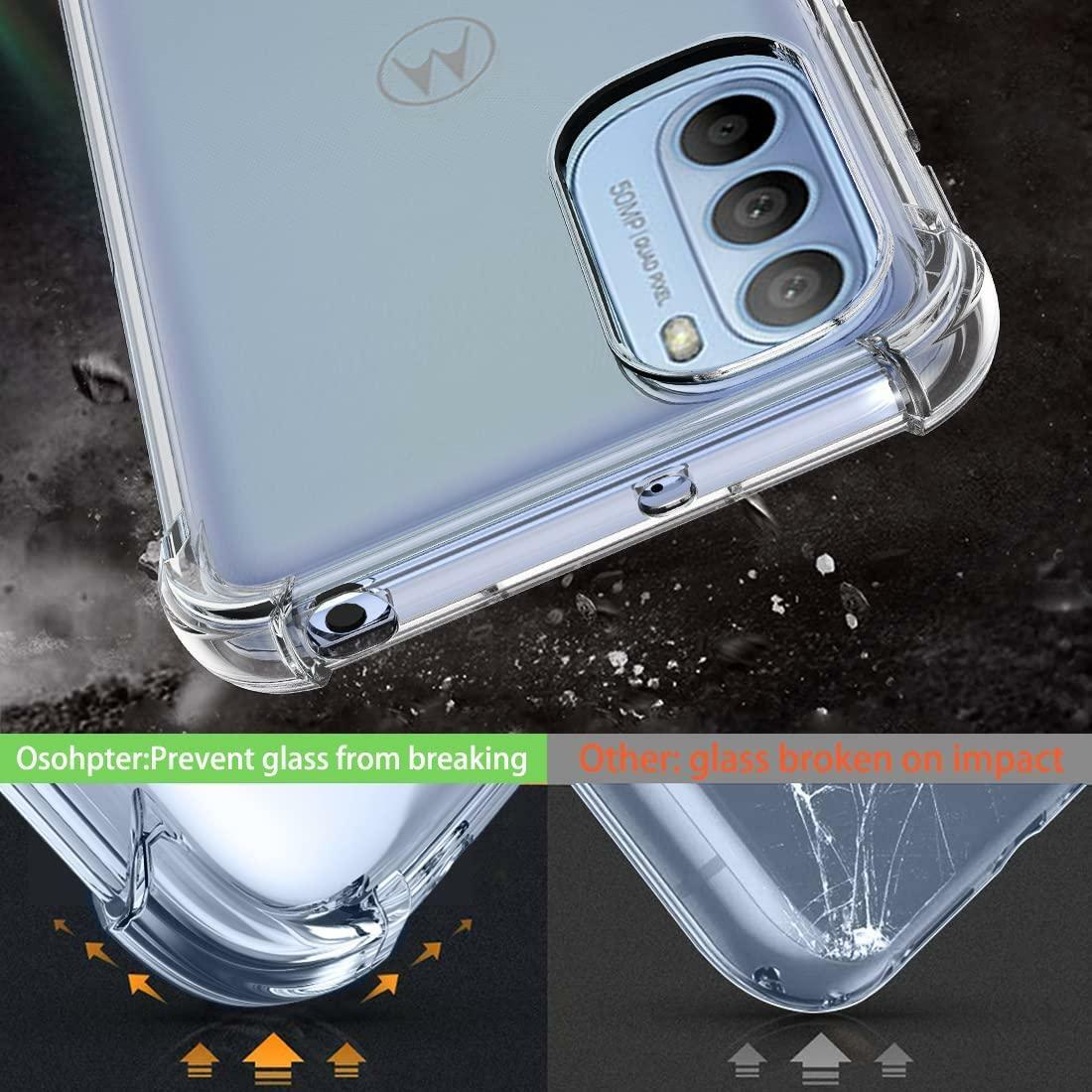 For Motorola Moto G31 G41 Case, Slim Clear Silicone Shockproof Gel