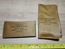 Vintage Kat's Beauty Shop Emden Illinois Katherine Rademaker Advertising Lot 