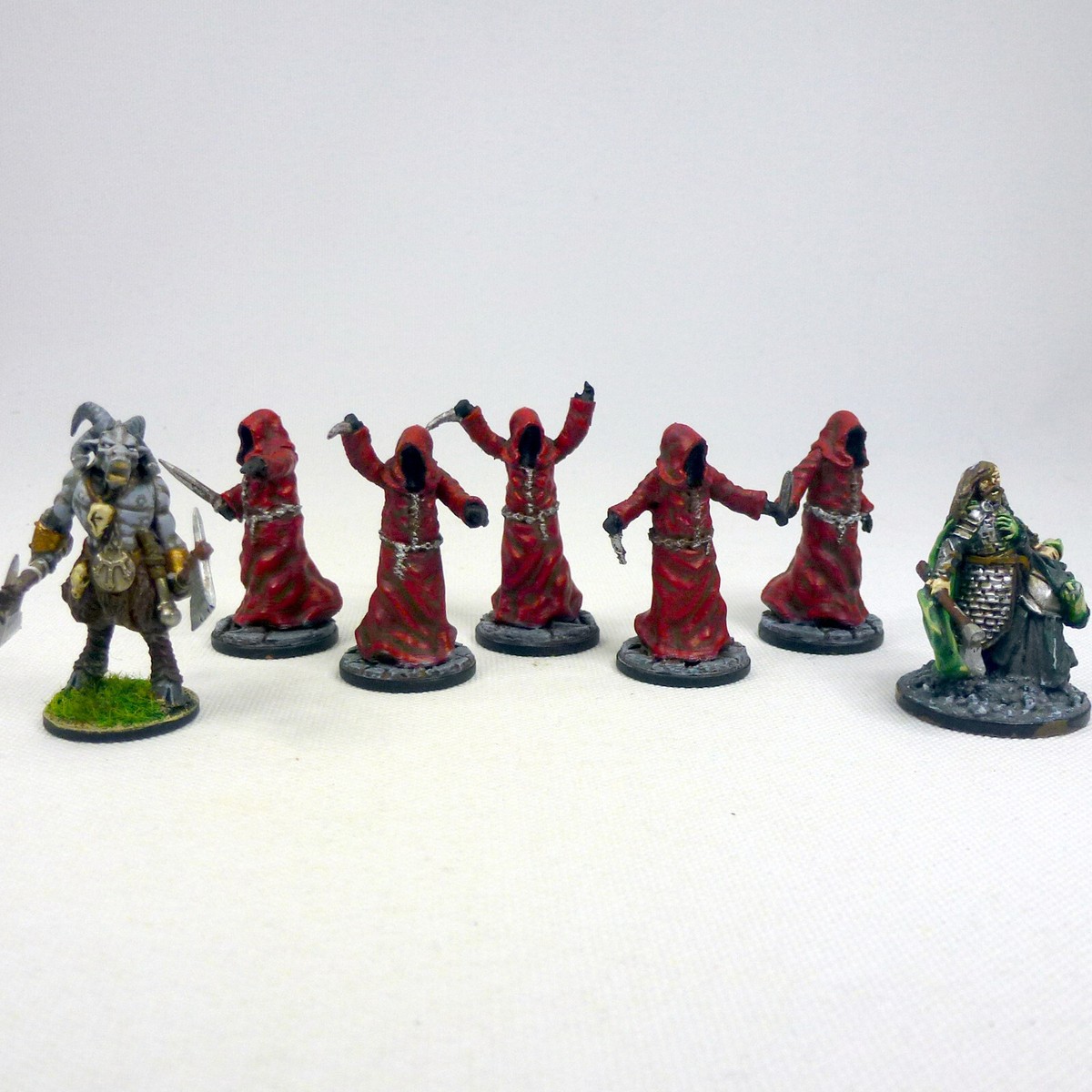Set of 5x Cultist Miniatures 28mm 32mm Fantasy Historical Wargames