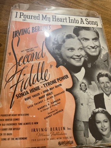 Vintage Sheet Music I Pouted My Heart Into A Song Irving Berlin 1939