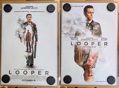 Looper movie poster (SET OF 2!) 27x40 d/s original | eBay