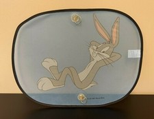 Looney Tunes Bugs Bunny Car Window Cling Sun Visor Shade 1997 18" x 13"
