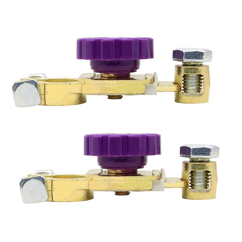 Interruptor de desconexión de terminal de batería de coche de cobre puro de 2 piezas conector de alta resistencia Foto 4 de 4