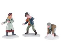 Lemax 02942 - Snowball Skirmish, Set Of 3 Winterdorf Weihnachtsdorf