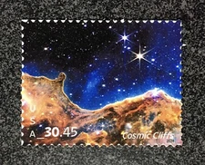 2024USA #5828 $30.45 Cosmic Cliffs - Express Mail   Mint NH