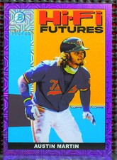 AUSTIN MARTIN  -  2022 BOWMAN CHROME MEGA BOX HI-FI FUTURES PURPLE REFRACTOR