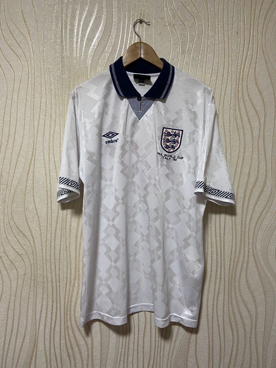 ENGLAND 1990 1992 HOME FOOTBALL SHIRT SOCCER JERSEY UMBRO sz ENGLAND 1990 1992 HOME FOOTBALL SHIRT SOCCER JERSEY UMBRO sz