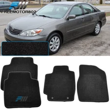 Fit 02-06 Toyota Camry 4Dr Black Nylon Floor Mats Carpets 4PC