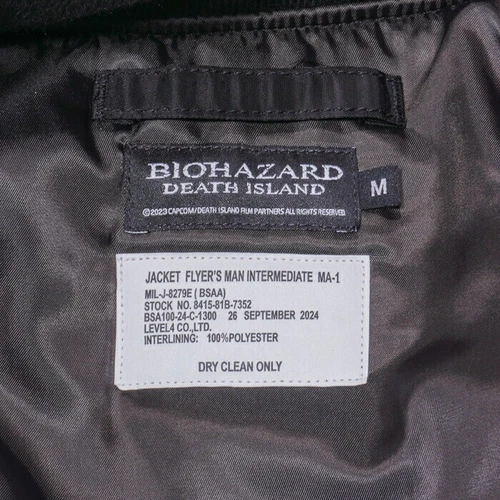 CAPCOM Original Resident Evil BIOHAZARD MA-1 BSAA Flight jacket  SIZE M image 12