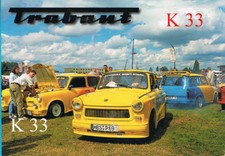 Bild Postkarte Trabant Tuning Grußkarte zur deutschen Geschichte Zwickau K 33 