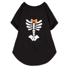 Way to Celebrate Halloween Pet Skeleton Family Pajamas Large New with Tags Black