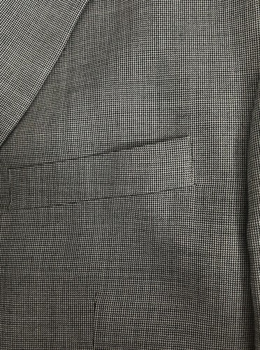 ALFANI Men's 44 R 100% Wool Coat Blazer Suit Jacket Black & White - Picture 6 of 7