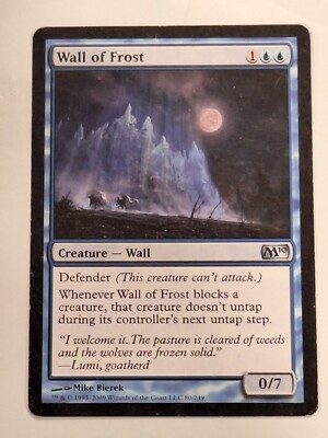 Wall of Frost - Magic 2010 Core Set M10 Magic the Gathering MTG Nice!