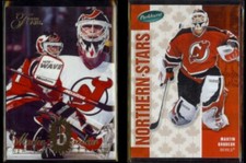 MARTIN BRODEUR 1994 Flair #92 + 2005 Parkhurst #561.  DEVILS