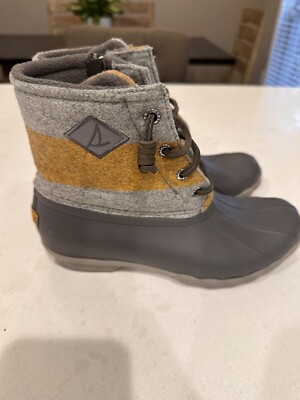 sperry women's saltwater wool embossed duck boot