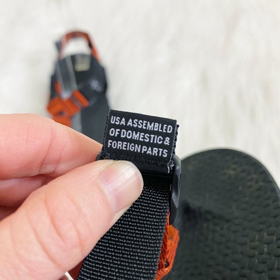 Bedrock Orange/Black Cairn Adventure Sandals Vibram Sole Women's Sz 7