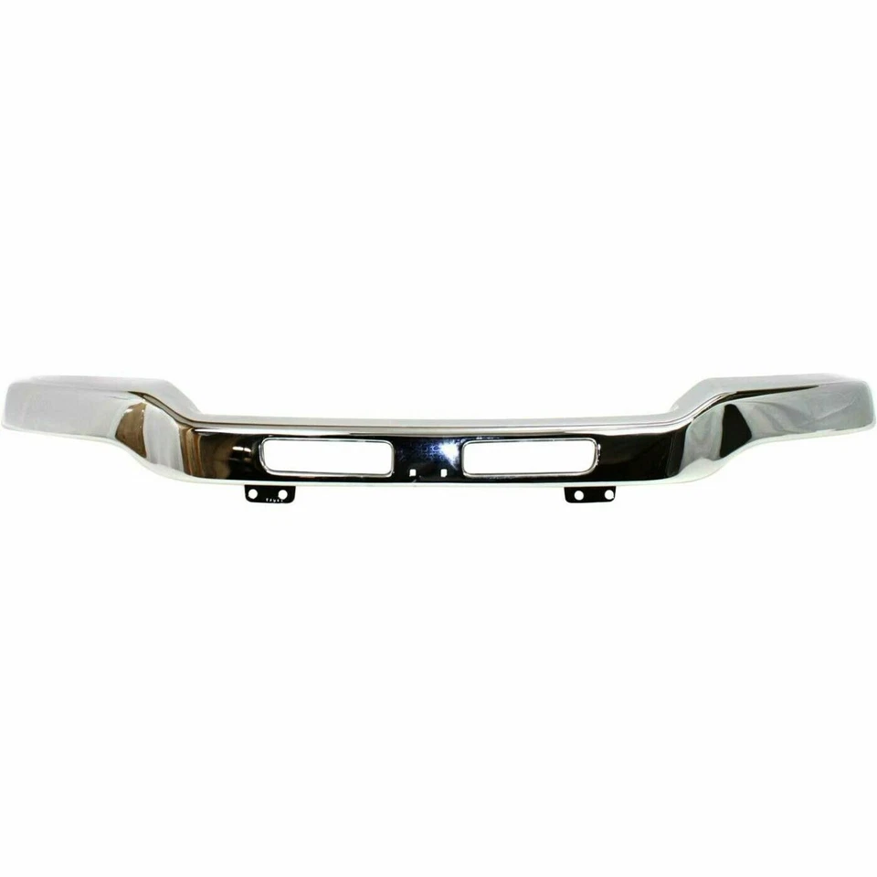 New Front Chrome Steel Bumper W/ Brackets For 2003-2007 GMC Sierra GM1002418 - Imagem 3 de 4