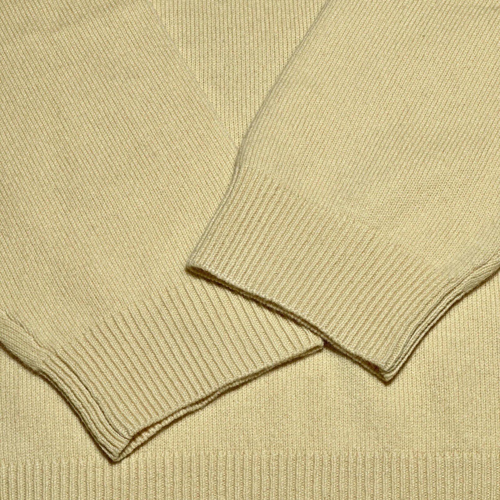 LL Bean Lambs Wool Solid Yellow Pullover Sweater … - image 3